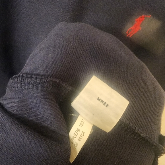 Polo Ralph Lauren Navy Embroidered Golf Polo Shirt Mens Medium - Picture 5 of 6